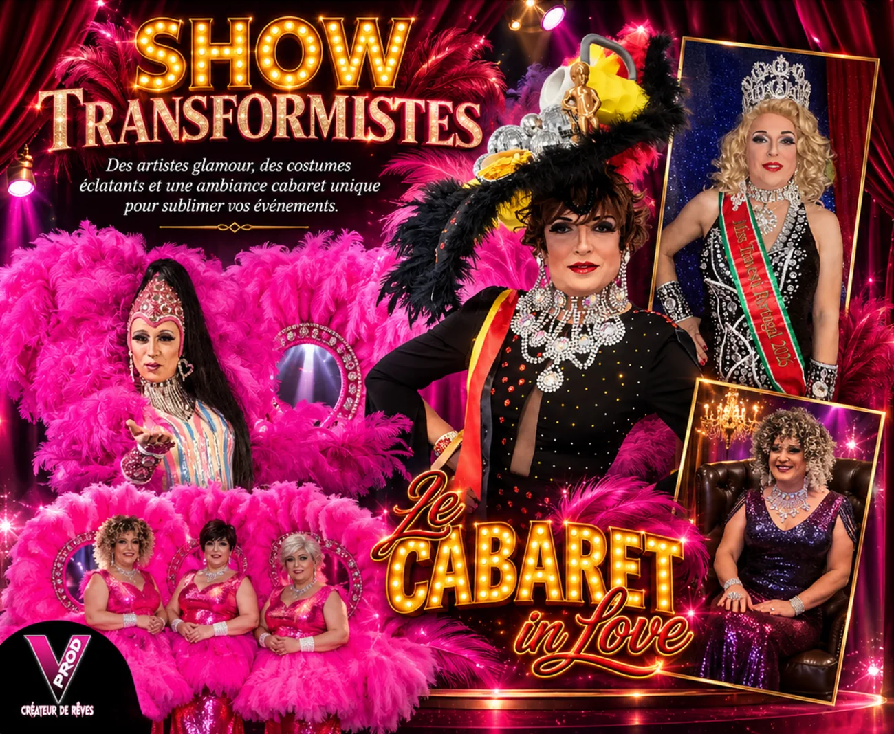 Show Transformistes – Le Cabaret in Love